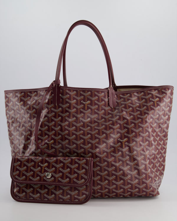 Goyard Saint Louis PM Burgundy Shoulder Tote Bag