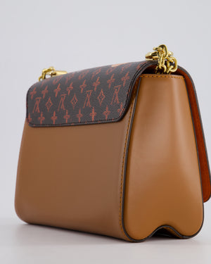 Louis Vuitton Brown "Grace Coddington" Twist MM Bag with Gold Hardware