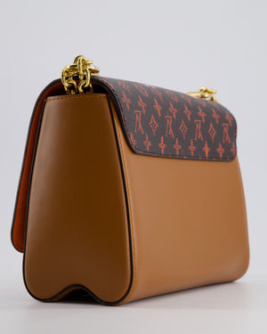 Louis Vuitton Brown "Grace Coddington" Twist MM Bag with Gold Hardware