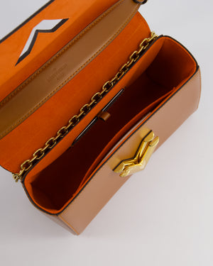 Louis Vuitton Brown "Grace Coddington" Twist MM Bag with Gold Hardware