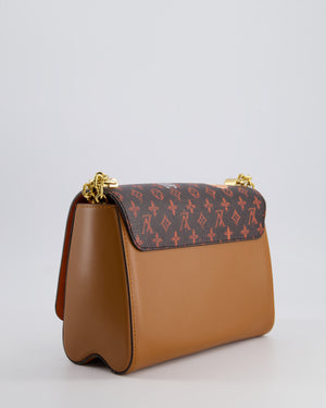 Louis Vuitton Brown "Grace Coddington" Twist MM Bag with Gold Hardware