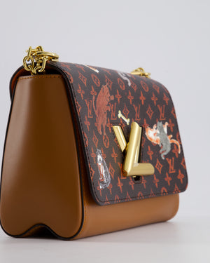 Louis Vuitton Brown "Grace Coddington" Twist MM Bag with Gold Hardware