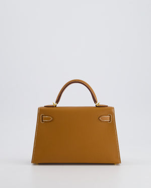 *HOT* Hermès Mini Kelly 20cm Bag in Gold Epsom Leather with Gold Hardware