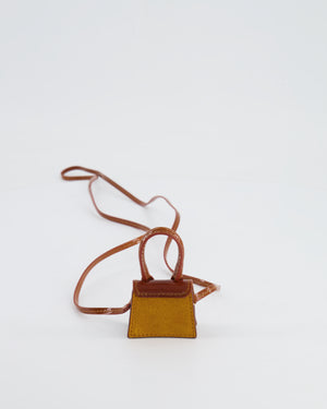 Jacquemus Brown Chiquito Micro Top Handle Bag with Gold Logo Detail