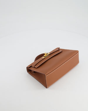 *RARE* Hermès Kelly Pochette in Gold Swift Leather with Gold Hardware