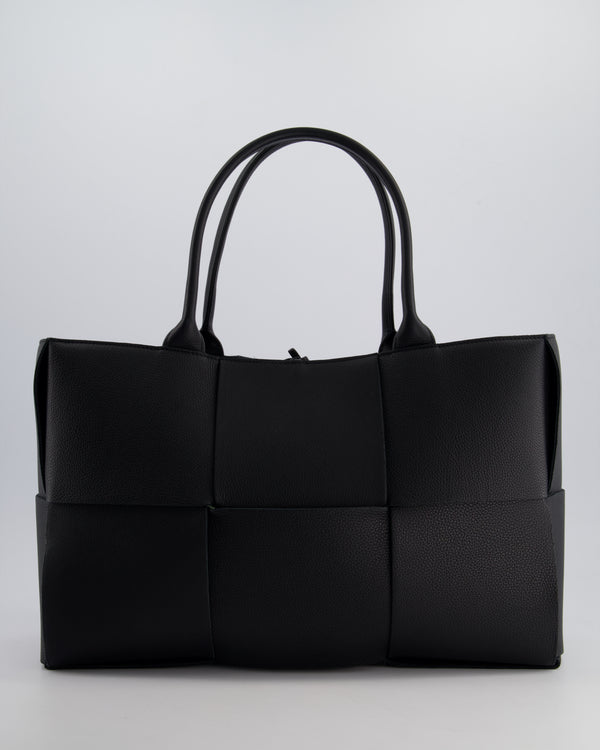 *HOT* Bottega Veneta Black Intrecciato Unstructured Arco Bag in Calfskin Leather with Pouch