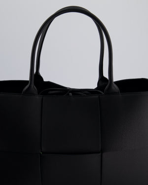 *HOT* Bottega Veneta Black Intrecciato Unstructured Arco Bag in Calfskin Leather with Pouch