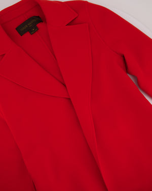 Louis Vuitton Red Cashmere Coat with Belt Detail FR 38 (UK 10)