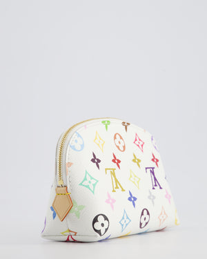 *HOT* Louis Vuitton X Takashi Murakami PM Cosmetic Pouch in Multi-Colour Monogram Canvas