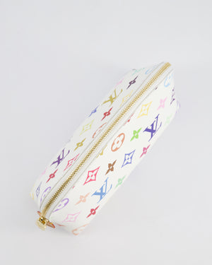 *HOT* Louis Vuitton X Takashi Murakami PM Cosmetic Pouch in Multi-Colour Monogram Canvas