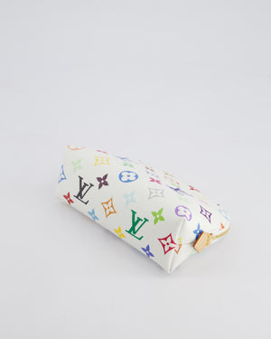 *HOT* Louis Vuitton X Takashi Murakami PM Cosmetic Pouch in Multi-Colour Monogram Canvas