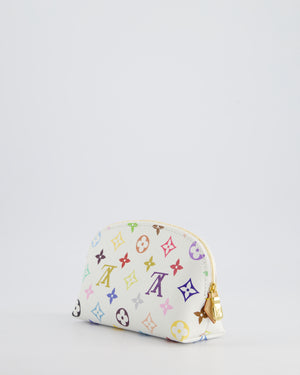 *HOT* Louis Vuitton X Takashi Murakami PM Cosmetic Pouch in Multi-Colour Monogram Canvas