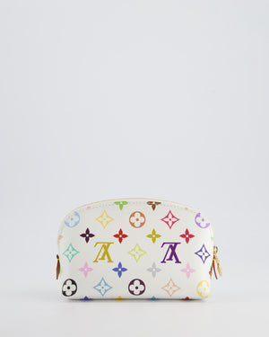 *HOT* Louis Vuitton X Takashi Murakami PM Cosmetic Pouch in Multi-Colour Monogram Canvas