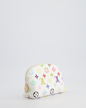 *HOT* Louis Vuitton X Takashi Murakami PM Cosmetic Pouch in Multi-Colour Monogram Canvas