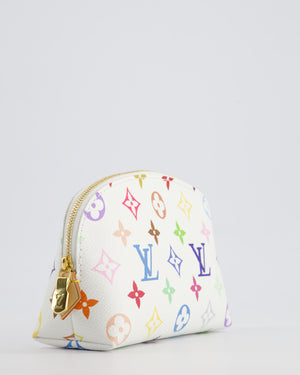 *HOT* Louis Vuitton X Takashi Murakami PM Cosmetic Pouch in Multi-Colour Monogram Canvas