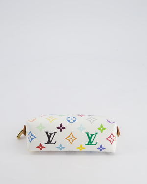 *HOT* Louis Vuitton X Takashi Murakami PM Cosmetic Pouch in Multi-Colour Monogram Canvas