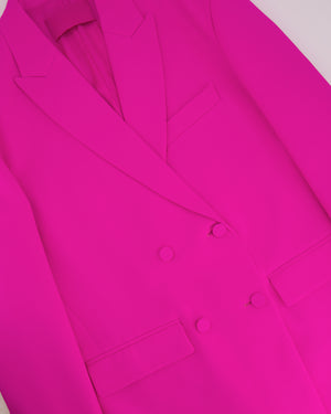 Valentino Hot Pink Blazer Jacket and Matching Trousers Set Size IT 38/42 (UK 6/10)