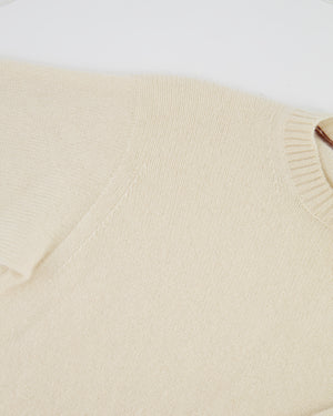 Loro Piana Menswear Cream Cashmere Jumper Size IT 50 (UK 40)