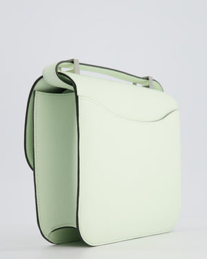 *RARE* Hermès Constance III Miroir 1 - 24cm Bag in Vert Fizz Epsom Leather with Palladium Hardware