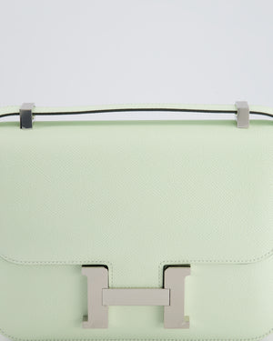 *RARE* Hermès Constance III Miroir 1 - 24cm Bag in Vert Fizz Epsom Leather with Palladium Hardware