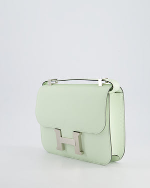 *RARE* Hermès Constance III Miroir 1 - 24cm Bag in Vert Fizz Epsom Leather with Palladium Hardware