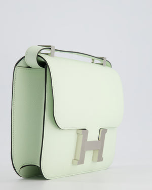 *RARE* Hermès Constance III Miroir 1 - 24cm Bag in Vert Fizz Epsom Leather with Palladium Hardware