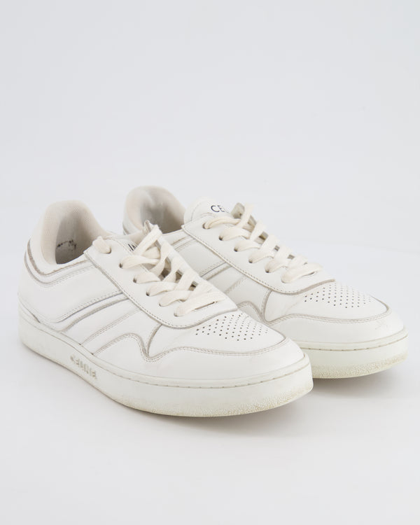 Céline White Trainers with Black Logo Detail Size EU 36 RRP £650