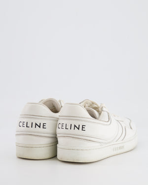 Céline White Trainers with Black Logo Detail Size EU 36 RRP £650