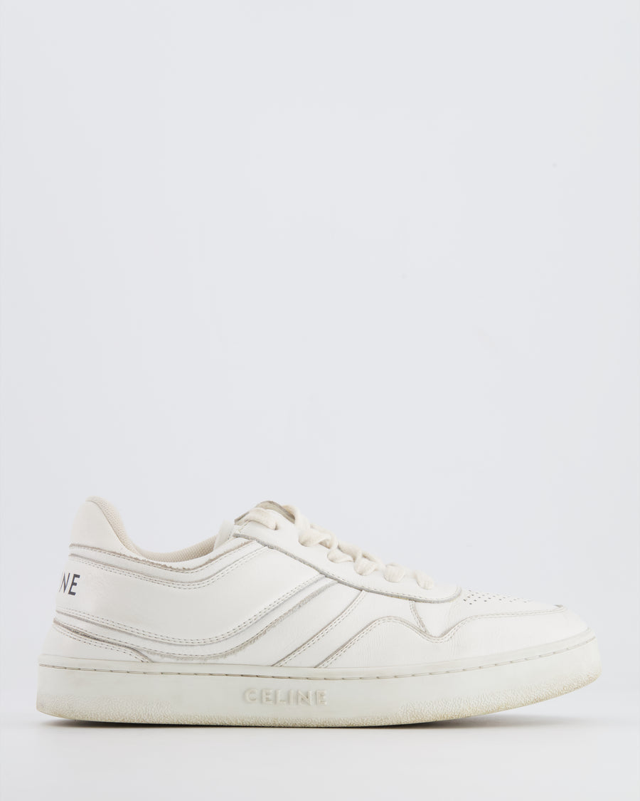 Céline White Trainers with Black Logo Detail Size EU 36 RRP £650