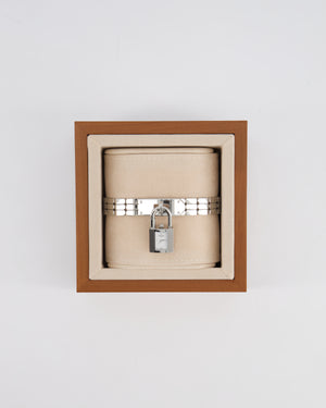 Hermes Kelly Mini 16mm Steel Watch in Steel & White-Lacquered Dial