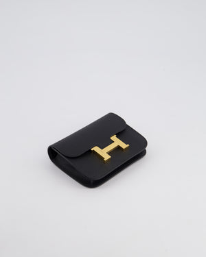 Hermès Constance Slim Belt Wallet Bag in Noir Epsom Leather with Gold Hardware