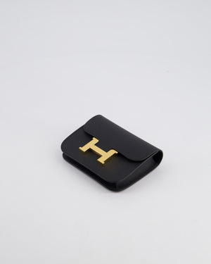 Hermès Constance Slim Belt Wallet Bag in Noir Epsom Leather with Gold Hardware