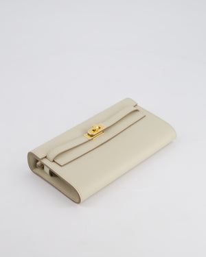 Hermès Kelly To Go Bag in Beton Evercolor Leather with Gold Hardware