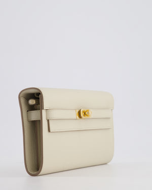 Hermès Kelly To Go Bag in Beton Evercolor Leather with Gold Hardware