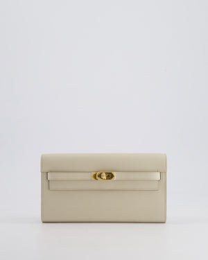 Hermès Kelly To Go Bag in Beton Evercolor Leather with Gold Hardware