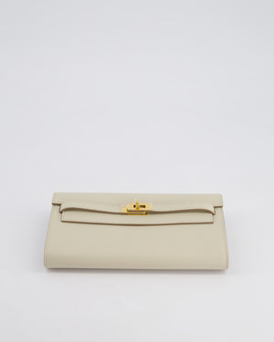 Hermès Kelly To Go Bag in Beton Evercolor Leather with Gold Hardware