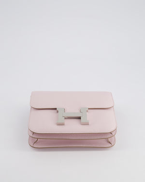 *SUPER RARE* Hermès Constance III Mini Miroir 18cm Bag in Mauve Pale Chèvre Mysore Leather with Palladium Hardware