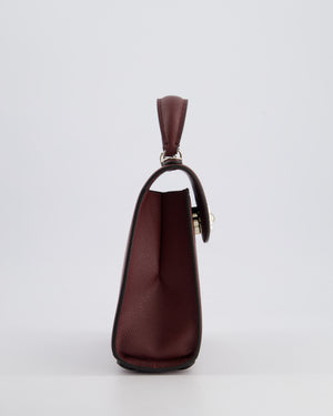 Simone Rocha Oxblood Valentine Bag in Grained Calfskin Leather with Silver Hardware RRP £1,195