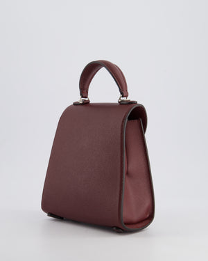 Simone Rocha Oxblood Valentine Bag in Grained Calfskin Leather with Silver Hardware RRP £1,195