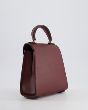 Simone Rocha Oxblood Valentine Bag in Grained Calfskin Leather with Silver Hardware RRP £1,195