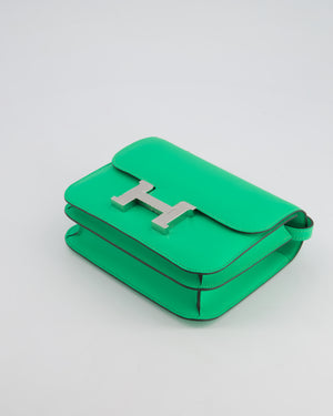 *RARE COLOUR* Hermès Constance III Mini Miroir 18cm Bag in Vert Comics Epsom Leather with Palladium Hardware