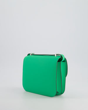 *RARE COLOUR* Hermès Constance III Mini Miroir 18cm Bag in Vert Comics Epsom Leather with Palladium Hardware