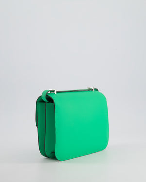 *RARE COLOUR* Hermès Constance III Mini Miroir 18cm Bag in Vert Comics Epsom Leather with Palladium Hardware