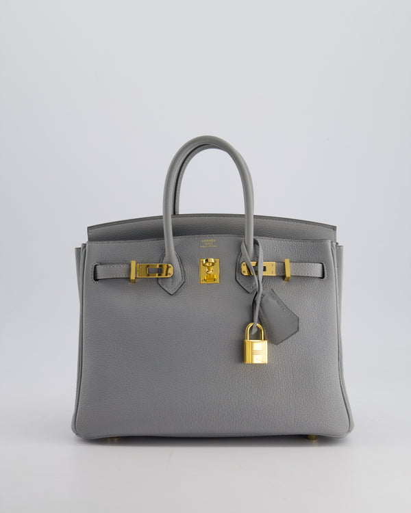 Hermès Birkin Retourne 25cm Bag in Bleu Glacier Togo Leather with Gold Hardware