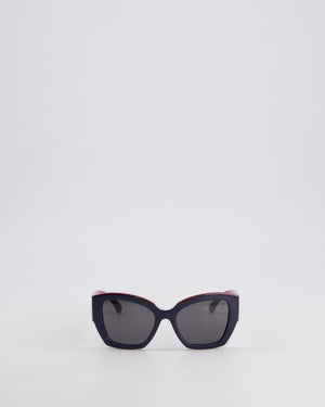 Chanel Burgundy/Navy Butterfly Sunglasses RRP: £385