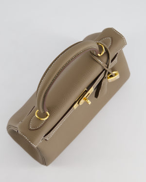 *HOLY GRAIL* Hermès Kelly 25cm Retourne Bag in Etoupe Togo Leather and Gold Hardware