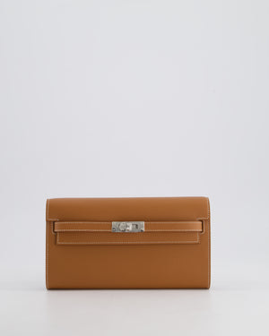 Hermès Kelly To Go Bag in Gold Evercolor Leather with Palladium Hardware