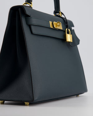 Hermès Kelly 28cm Bag in Vert Cypress Epsom Leather with Gold Hardware