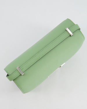 *FIRE PRICE* Hermès Constance III Mini Miroir 18cm Bag in Vert Criquet Swift Leather with Palladium Hardware