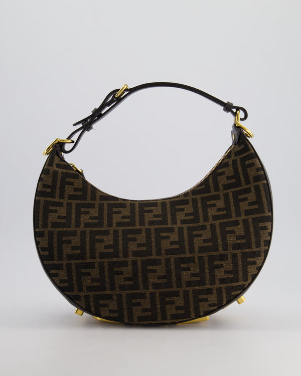 Fendi FF Fendigraphy Logo Bag with Gold Logo Bottom Detail